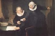 REMBRANDT Harmenszoon van Rijn The Shipbuilder and his Wife (mk25) Germany oil painting reproduction